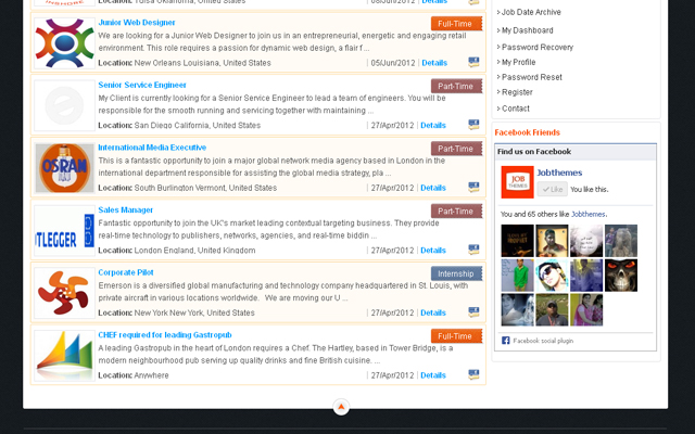 Clean & frienldy job listings